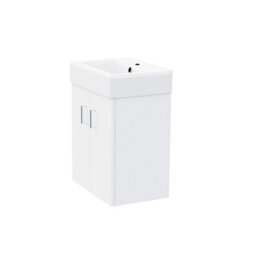 Nes Home 450mm White Ceramic Basin Vanity Mdf Cabinet Bathroom Wall Hung Unit - thumbnail 6