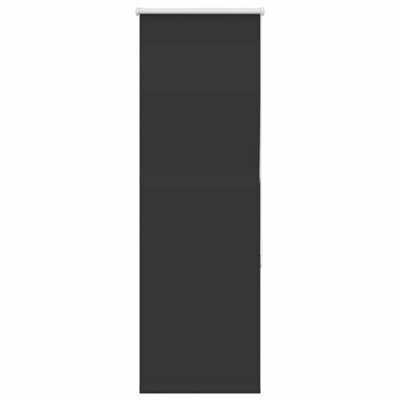Berkfield Durable Roller Blind Blackout Black 60X150 Cm Fabric Width 55.7 Cm Polyester - image 1