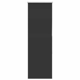 Berkfield Durable Roller Blind Blackout Black 60X150 Cm Fabric Width 55.7 Cm Polyester