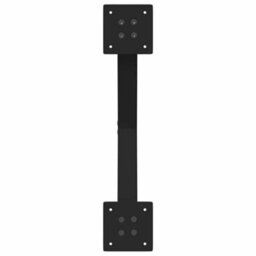 Berkfield Modern Dining Table Legs X-Shaped 2 Pcs Black 50X(72-73) Cm Steel - thumbnail 7