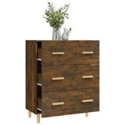 Berkfield Classic Sideboard Smoked Oak 70X34X90 Cm Engineered Wood - thumbnail 7