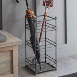 Garden Trading Ckb Ltd Umbrella Stand Holder Metal Floor Rack Free Standing Also For Canes/walking Sticks Hallway Furniture - Crafted In Steel - thumbnail 1