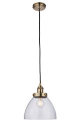 Anson Lighting Pampa Pendant Light Finished In Antique Brass Plate And Clear Glass - thumbnail 3