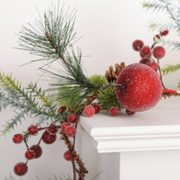 Dibor Country Hedgerow Xmas Table Decoration Christmas Garland 1.8M - thumbnail 4