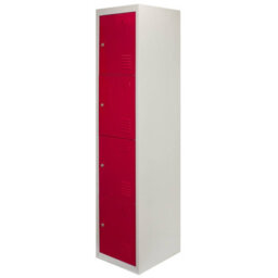 MonsterShop Metal Storage Lockers - Four Doors, Red - thumbnail 3