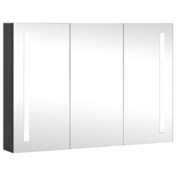 Berkfield Led Bathroom Mirror Cabinet 89X14X62 Cm - thumbnail 2