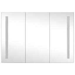 Berkfield Led Bathroom Mirror Cabinet 89X14X62 Cm - thumbnail 4