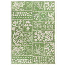 Furn. Forage Garden Digitally Printed Floral Outdoor/indoor Rug - thumbnail 3