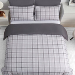 Lazzaro Luxury Microfiber Double Duvet Cover Set Ultrasoft Breathable Bedding Sets Reversible Quilt Cover With Zipper Closure - thumbnail 2