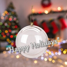 Christmas Bauble Decoration Hanging Tree Ornament X 1 14Cm Rose Gold - thumbnail 4