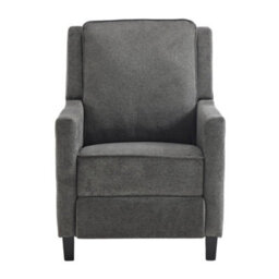 Grey Sofa Pull Out Sleeper Chair Single Upholstered Sofa With Foot Pedal - thumbnail 4