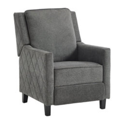 Grey Sofa Pull Out Sleeper Chair Single Upholstered Sofa With Foot Pedal - thumbnail 5