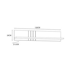 Furniture To Go Grafton Wall Shelf In Cream And Oak - thumbnail 5