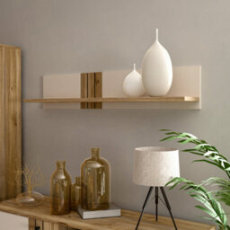 Furniture To Go Grafton Wall Shelf In Cream And Oak - thumbnail 4