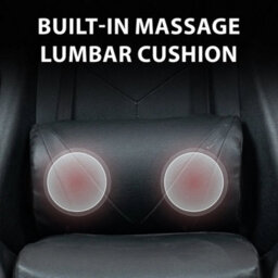 Swivel Gaming Chair Faux Leather Massage Computer Chair Black For Home Office - thumbnail 3