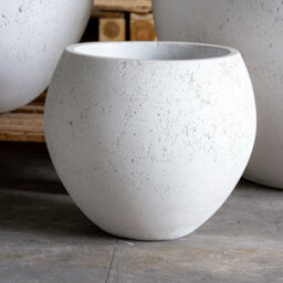 Jōbū Jobu Home - 110Cm Xxl Sphere Planter For Feature Trees - 686L Orbello - White Mist (White Pale Grey Cool Neutral) - thumbnail 3