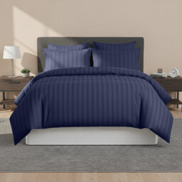 Imperial Rooms Pattern Navy Single Quilt Cover With Pillow Case Set Bedding Linen Premium Bed Cover Set - thumbnail 1