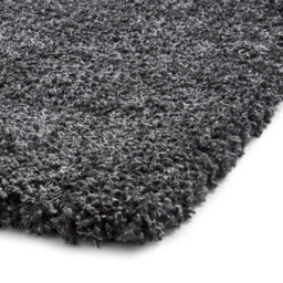 Dark Grey Plain Shaggy Rug, Easy To Clean Rug, Stain-Resistant Rug, Modern Rug For Bedroom, & Dining Room-120Cm X 170Cm - thumbnail 5