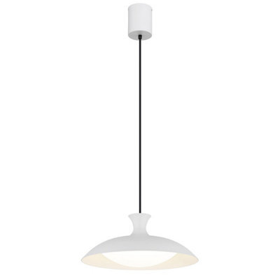 Luminosa Lighting Luminosa Rocha Dome Pendant Ceiling Light Matt White Led 3000/4000/6000K - image 1