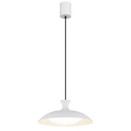 Luminosa Lighting Luminosa Rocha Dome Pendant Ceiling Light Matt White Led 3000/4000/6000K