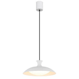 Luminosa Lighting Luminosa Rocha Dome Pendant Ceiling Light Matt White Led 3000/4000/6000K - thumbnail 5