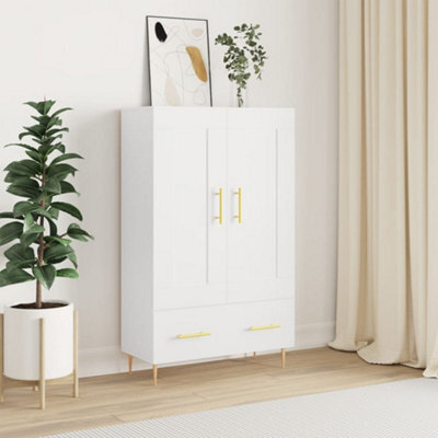 Berkfield Highboard White 69.5X31X115 Cm Engineered Wood - image 1