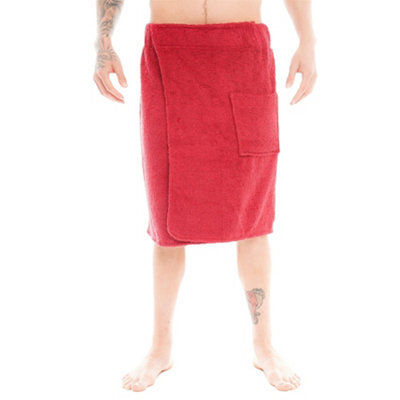 Keanu Mens Wrap Towel Red (S-M) - image 1