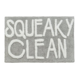 Allure Bath Fashions Squeaky Clean Slogan Bath Mat 50 X 80Cm - thumbnail 2