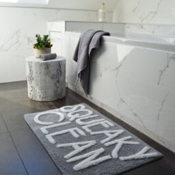 Allure Bath Fashions Squeaky Clean Slogan Bath Mat 50 X 80Cm - thumbnail 3