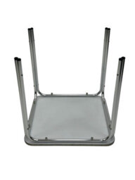 Square Stacking Aluminium Table, 70Cm Square Aluminium Tables, 4 Legs Be Furniture - thumbnail 6