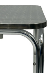 Square Stacking Aluminium Table, 70Cm Square Aluminium Tables, 4 Legs Be Furniture - thumbnail 3