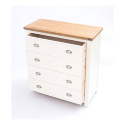 Cabinet Bits Lovere 4 Drawer Chest Of Drawers Chrome Cup Handle - thumbnail 4