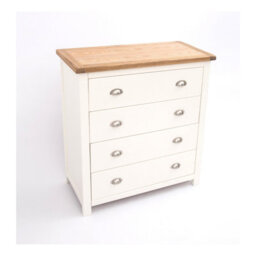 Cabinet Bits Lovere 4 Drawer Chest Of Drawers Chrome Cup Handle - thumbnail 3