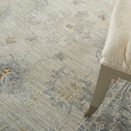 Light Grey Traditional Bordered Persian Floral Rug For Living Room Bedroom And Dining Room-69Cm X 310Cm - thumbnail 5