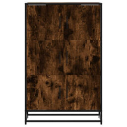 Walplus Highboard Smoked Oak 68X35X106.5 Cm Engineered Wood And Metal - thumbnail 4