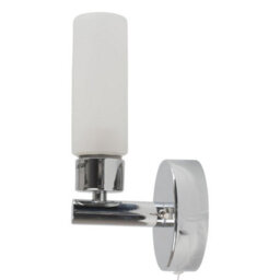 First Choice Lighting Set Of 2 Polished Chrome Ip44 Bathroom Wall Light Pull Cord Switch - thumbnail 3
