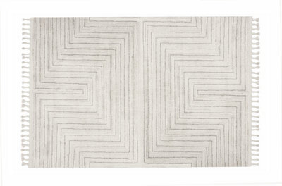 Esselle Home Arctic Maze Natural / Grey 160 X 230Cm Rug - image 1