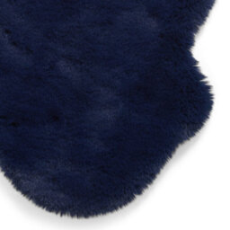 Sheepskin Navy Plain Shaggy Rug, 50mm Thickness Modern Rug, Luxurious Rug For Living Room, & Dining Room-60Cm X 90Cm (Single) - thumbnail 3