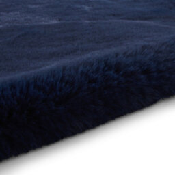 Sheepskin Navy Plain Shaggy Rug, 50mm Thickness Modern Rug, Luxurious Rug For Living Room, & Dining Room-60Cm X 90Cm (Single) - thumbnail 5