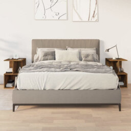 Berkfield Bedside Cabinets 2 Pcs Smoked Oak 35X35X55 Cm Engineered Wood - thumbnail 1