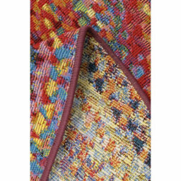 Melrose Tropical Multicoloured Border Design Area Round Rug Mat 135X135Cm - thumbnail 3