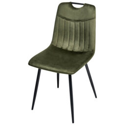 Beliani Set Of 4 Dining Chairs Argyle Velvet Dark Green - thumbnail 6