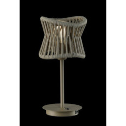 Luminosa Lighting Luminosa Polinesia 19Cm Table Lamp, 1 X E27, Ip20, Beige Oscu - thumbnail 2