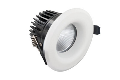 Luminosa Lighting Luminosa Luxfire Fire Rated Downlight 70mm Cutout Ip65 700Lm 9W 3000K 36 Beam Dimmable 78Lm/w White