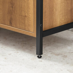 Sobuy Under Sink Storage Cabinet With Doors Brown Bathroom Furniture - thumbnail 7