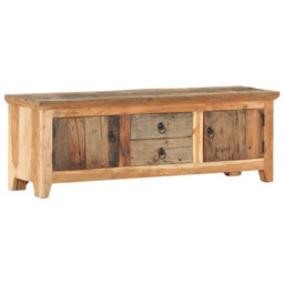 Berkfield Rustic Tv Cabinet 120X30X40 Cm Solid Acacia Wood And Reclaimed Wood - thumbnail 9