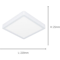 Loops Modern White Square Led Ceiling Light - Stylish Indoor Illumination For Any Room - thumbnail 4