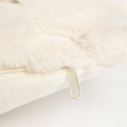OHS 4 X Faux Fur Thick Rib Cushion Covers, 45 X 45Cm - Natural - thumbnail 6