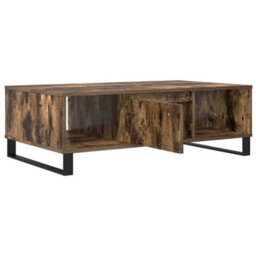 Berkfield Sturdy Coffee Table Smoked Oak 104X60X35 Cm Engineered Wood - thumbnail 4