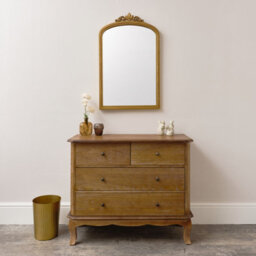 Melody Maison 4 Drawer Dark Wood Chest Of Drawers - Ashwell Range - thumbnail 7